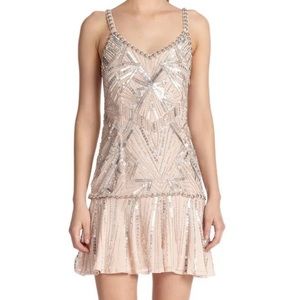 Elegant Parker Beaded Silk Cocktail Dress - Art Deco for Special Occasions